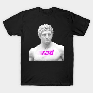 Rad - 90s Aesthetic Greek Bust | Vaporwave T-Shirt